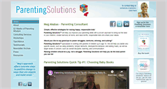 Desktop Screenshot of parenting-solutions.com