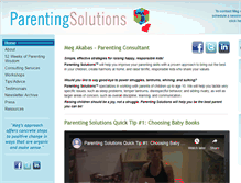 Tablet Screenshot of parenting-solutions.com